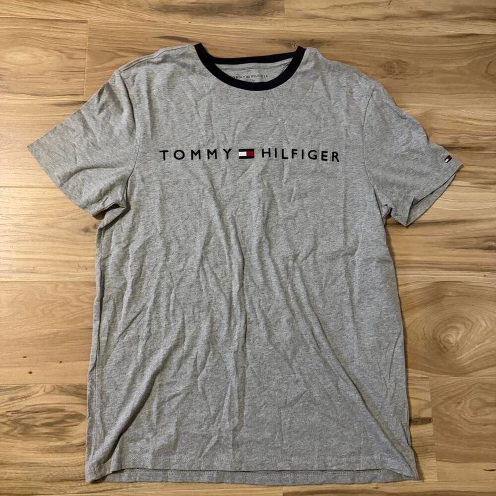 Y2K Style Skate Tommy Hilfiger Embroidered Tee Size Medium